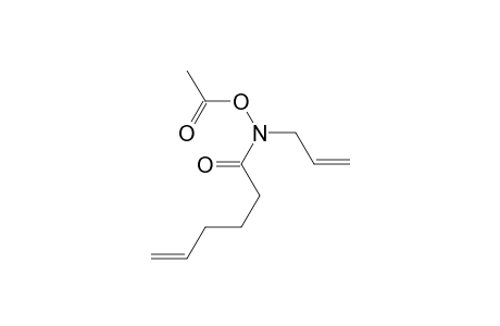 N-5-Hexenoyl-N-allyl-O-acetylhydroxyamine