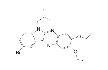 6H-indolo[2,3-b]quinoxaline, 9-bromo-2,3-diethoxy-6-(2-methylpropyl)-