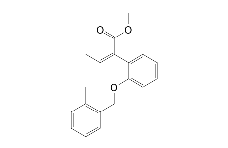 Benzeneacetic acid, alpha-ethylidene-2-[(2-methylphenyl)methoxy]-,methyl ester