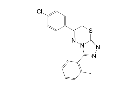 6-(4-chlorophenyl)-3-(2-methylphenyl)-7H-[1,2,4]triazolo[3,4-b][1,3,4]thiadiazine