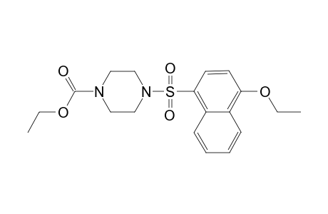 4-[(4-ethoxy-1-naphthalenyl)sulfonyl]-1-piperazinecarboxylic acid ethyl ester