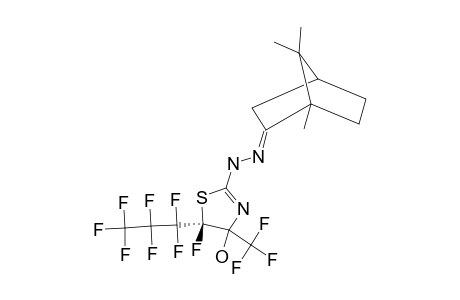 (1S)-CAMPHOR-(4RS,5SR)-5-FLUORO-5-HEPTAFLUOROPROPYL-4-HYDROXY-4-TRIFLUOROMETHYL-4,5-DIHYDRO-THIAZOL-2-YLHYDRAZONE