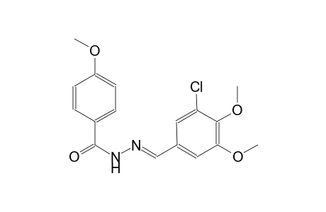 N'-[(E)-(3-chloro-4,5-dimethoxyphenyl)methylidene]-4-methoxybenzohydrazide