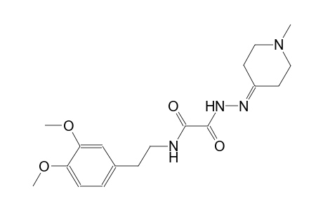 N-[2-(3,4-dimethoxyphenyl)ethyl]-2-[2-(1-methyl-4-piperidinylidene)hydrazino]-2-oxoacetamide