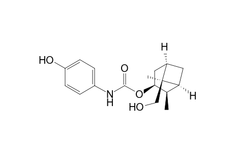 Carbamic acid, (4-hydroxyphenyl)-, 6-(hydroxymethyl)-2,6-dimethylbicyclo[3.1.1]hept-3-yl ester, (1.alpha.,2.beta.,3.alpha.,5.alpha.,6.alpha.)-(.+-.)-
