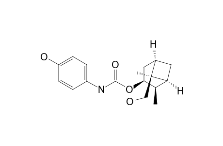 Carbamic acid, (4-hydroxyphenyl)-, 6-(hydroxymethyl)-2,6-dimethylbicyclo[3.1.1]hept-3-yl ester, (1.alpha.,2.beta.,3.alpha.,5.alpha.,6.alpha.)-(.+-.)-