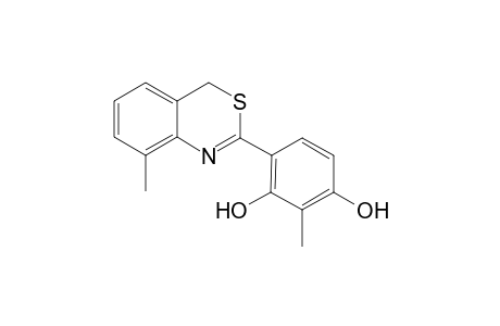2-(2,4-Dihydroxy-3-methylphenyl)-8-methyl-4H-3,1-benzothiazine