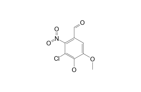 3-Chloro-4-hydroxy-5-methoxy-2-nitro-benzaldehyde