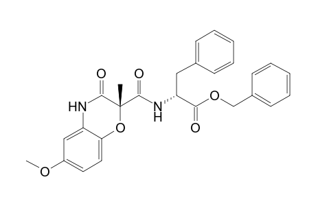 N-{[(2S)-6-Methoxy-2-methyl-3-oxo-3,4-dihydro-2H-1,4-benzoxazine-2-yl]carbonyl}-D-phenylalanine benzyl ester