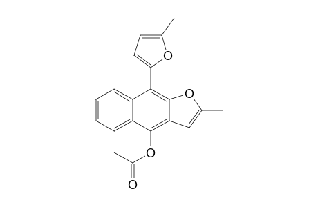 2-Methyl-9-(5-methyl-2-furyl)naphtho[2,3-b]furan-4-yl acetate