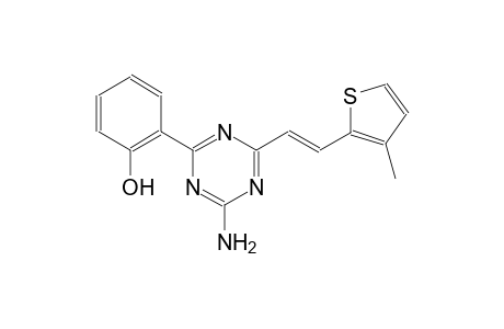 2-{4-amino-6-[(E)-2-(3-methyl-2-thienyl)ethenyl]-1,3,5-triazin-2-yl}phenol