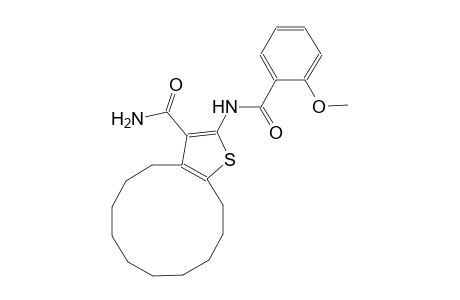 2-[(2-methoxybenzoyl)amino]-4,5,6,7,8,9,10,11,12,13-decahydrocyclododeca[b]thiophene-3-carboxamide