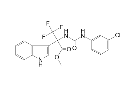 2-[(3-chlorophenyl)carbamoylamino]-3,3,3-trifluoro-2-(1H-indol-3-yl)propionic acid methyl ester