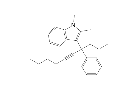 1,2-Dimethyl-3-(4-phenyldec-5-yn-4-yl)-1H-indole