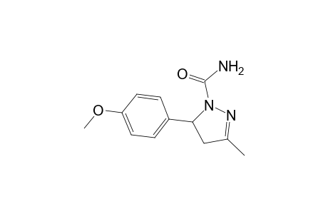 2-Pyrazoline-1-carboxamide, 5-(p-methoxyphenyl)-3-methyl-