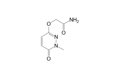 2-[(1-methyl-6-oxo-1,6-dihydro-3-pyridazinyl)oxy]acetamide