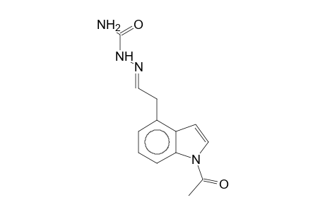 Acetaldehyde, [(1-acetyl)-4-indolyl]-, semicarbazone