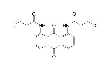 3-Chloranyl-N-[8-(3-chloranylpropanoylamino)-9,10-bis(oxidanylidene)anthracen-1-yl]propanamide