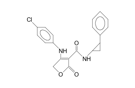 4-(4-Chloro-phenylamino)-3-(N-[2-phenyl-cycloprop-1-yl]-carbamoyl)-2(5H)-furanone