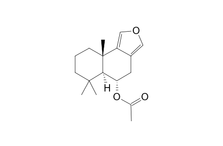 (5S,5aS,9aS)-6,6,9a-Trimethyl-4,5,5a,6,7,8,9,9a-octahydronaphtho[1,2-c]furan-5-yl acetate