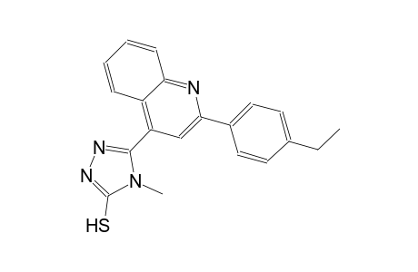 5-[2-(4-ethylphenyl)-4-quinolinyl]-4-methyl-4H-1,2,4-triazole-3-thiol