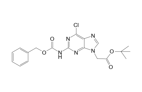 Tert-Butyl (2-{[(benzyloxy)carbonyl]amino}-6-chloro-9H-purin-9-yl)acetate