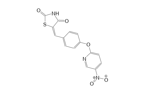 (5E)-5-{4-[(5-nitro-2-pyridinyl)oxy]benzylidene}-1,3-thiazolidine-2,4-dione