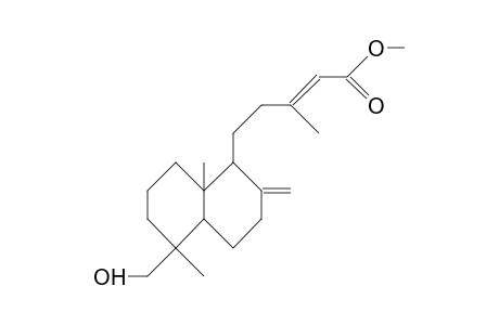 2-Pentenoic acid, 5-[decahydro-5-(hydroxymethyl)-5,8a-dimethyl-2-methylene-1-naphthalenyl]-3-methyl-, methyl ester, [1S-[1.alpha.(E),4a.beta.,5.alpha.,8a.alpha.]]-