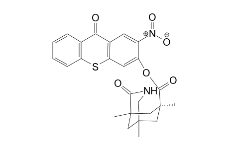 (1RS,5SR,7SR)-1,5,7-Trimethyl-2-oxo-3-azabicyclo[3.3.1]-nonan-7-carboxylic acid (2-nitro-thioxanthone-3-yl)-ester