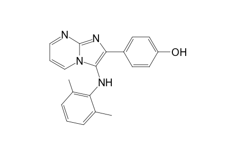 4-{3-[(2,6-Dimethylphenyl)amino]imidazo[1,2-a]pyrimidin-2-yl}phenol