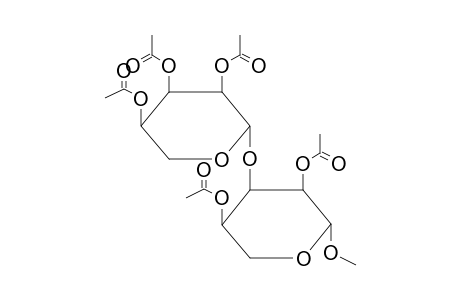 METHYL 2,4-DI-O-ACETYL-3-O-(2,3,4-TRI-O-ACETYL-BETA-D-RIBOPYRANOSYL)-BETA-D-RIBOPYRANOSIDE