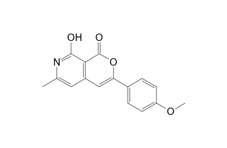 8-Hydroxy-6-methyl-3-(4-methoxyphenyl)-1H-pyrano[3,4-c]pyridine-1-one