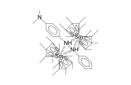 Bis[bis(/.eta.-5/-pentamethyl-cyclopentadienyl) samarium] (4-dimethylamino-azobenzene) complex