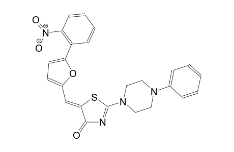 (5Z)-5-{[5-(2-nitrophenyl)-2-furyl]methylene}-2-(4-phenyl-1-piperazinyl)-1,3-thiazol-4(5H)-one