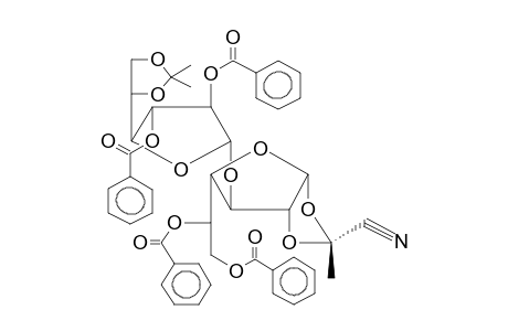 5,6-DI-O-BENZOYL-3-O-(2,3-DI-O-BENZOYL-5,6-O-ISOPROPYLIDENE-BETA-D-GALACTOFURANOSYL)-1,2-O-[1-(EXO-CYANO)ETHYLIDENE]-ALPHA-D-GALACTOFURANOSE