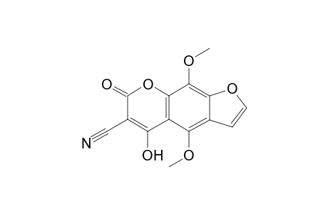 5-Hydroxy-4,9-dimethoxy-7-oxo-7H-furo[3,2-g]chromene-6-carbonitrile