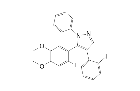 5-(4,5-Dimethoxy-2-iodophenyl)-4-(2-iodophenyl)-1-phenylpyrazole