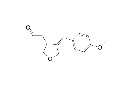 (Z)-2-(4-(4-Methoxybenzylidene)tetrahydrofuran-3-yl)acetaldehyde