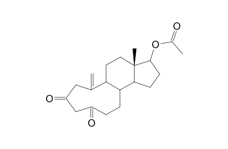 Acetic acid (S)-3a-methyl-6-methylene-8,10-dioxo-hexadecahydro-cyclonona[e]inden-3-yl ester