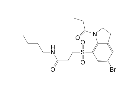 propanamide, 3-[[5-bromo-2,3-dihydro-1-(1-oxopropyl)-1H-indol-7-yl]sulfonyl]-N-butyl-