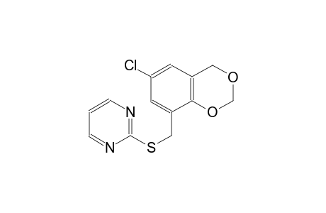 4H-1,3-Benzodioxine, 6-chloro-8-(2-pyrimidylthiomethyl)-