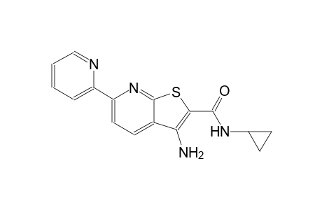 thieno[2,3-b]pyridine-2-carboxamide, 3-amino-N-cyclopropyl-6-(2-pyridinyl)-