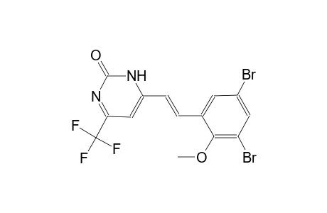 4-[(E)-2-(3,5-dibromo-2-methoxyphenyl)ethenyl]-6-(trifluoromethyl)-2(3H)-pyrimidinone