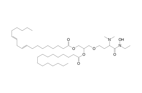 (9E,12E)-Octadeca-9,12-dienoicacid 3-[3-dimethylamino-3-(ethyl-hydroxy-carbamoyl)-propoxy]-2-hexadecanoyloxy-propyl ester