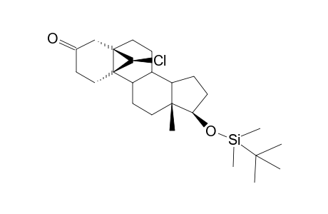 17B-TERT-BUTYLDIMETHYLSILOXY-19(S)-CHLORO-5B,19-CYCLOANDROSTAN-3-ONE