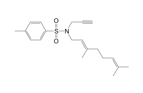 N-((E)-3,7-Dimethylocta-2,6-dien-1-yl)-N-(porop-2-ynyl)-N-(toluene-4-sulfonyl)amine