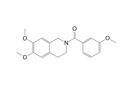 6,7-dimethoxy-2-(3-methoxybenzoyl)-1,2,3,4-tetrahydroisoquinoline
