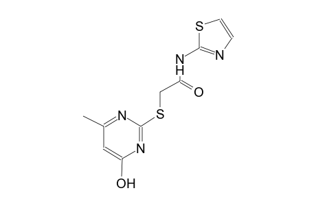 2-[(4-hydroxy-6-methyl-2-pyrimidinyl)sulfanyl]-N-(1,3-thiazol-2-yl)acetamide