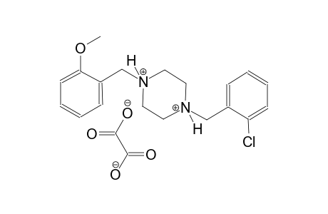 1-(2-chlorobenzyl)-4-(2-methoxybenzyl)piperazinediium oxalate