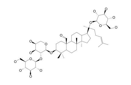 19-OXO-3-BETA,20(S)-DIHYDROXYDAMMAR-24-ENE-3-O-[ALPHA-L-ARABINOPYRANOSYL-(2->1)-BETA-D-GLUCOPYRANOSYL]-20-O-BETA-D-GLUCOPYRANOSIDE